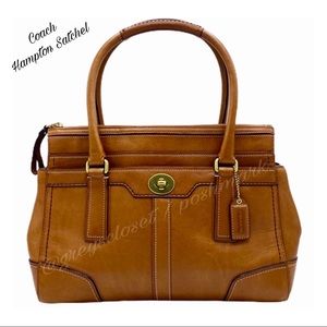 Coach Tan Leather Satchel